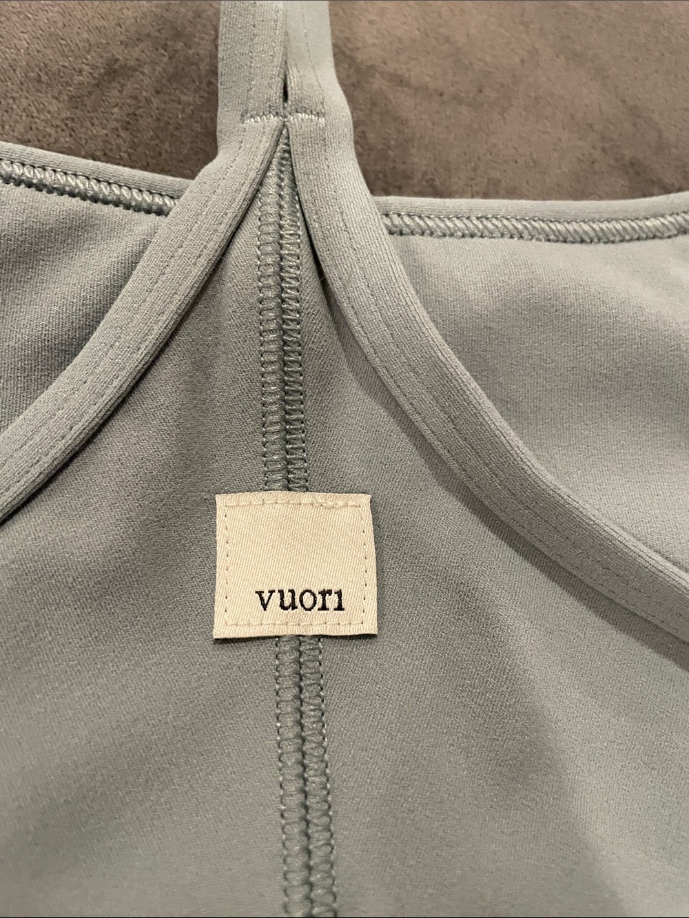 Vuori Soft Steel Gray Sports Bra - Picture 3 of 5